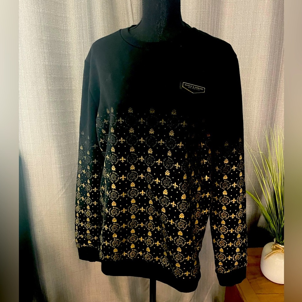 Men's Supply & Demand Royalty Monogram Print Crewneck Sweatshirt